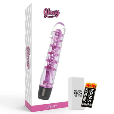 Vibratore Jelly Lenny in TPE, Impermeabile e Multi-VelocitĂ